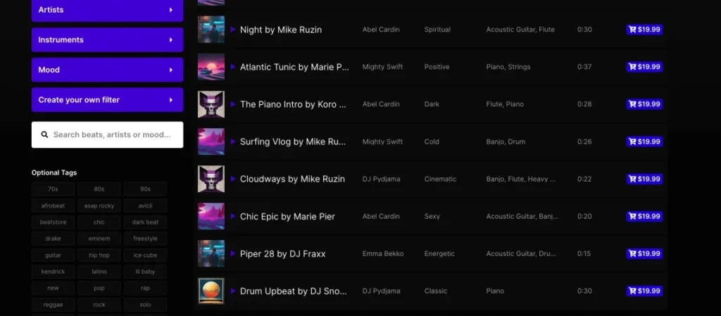 Best WordPress Themes for Beat Selling Websites and beat stores 10 Screenshot 2022 12 01 at 13.58.10 pyis2eed1k5u2ns9wrfi31ojedgu27cjfdhfc1hoqw