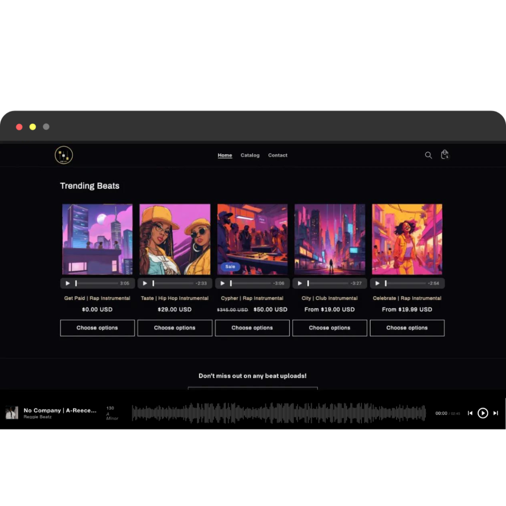 Shopify Beat Store Service 2 1